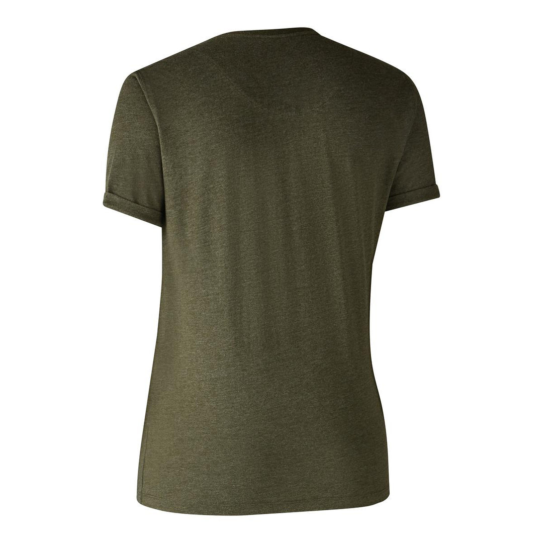 Deerhunter Ladies Basic 2-pack T-shirt Adventure Green Melange