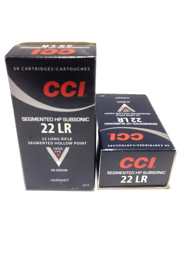 CCI  .22 Segmented 40gr HP Subsonic (50Pk)