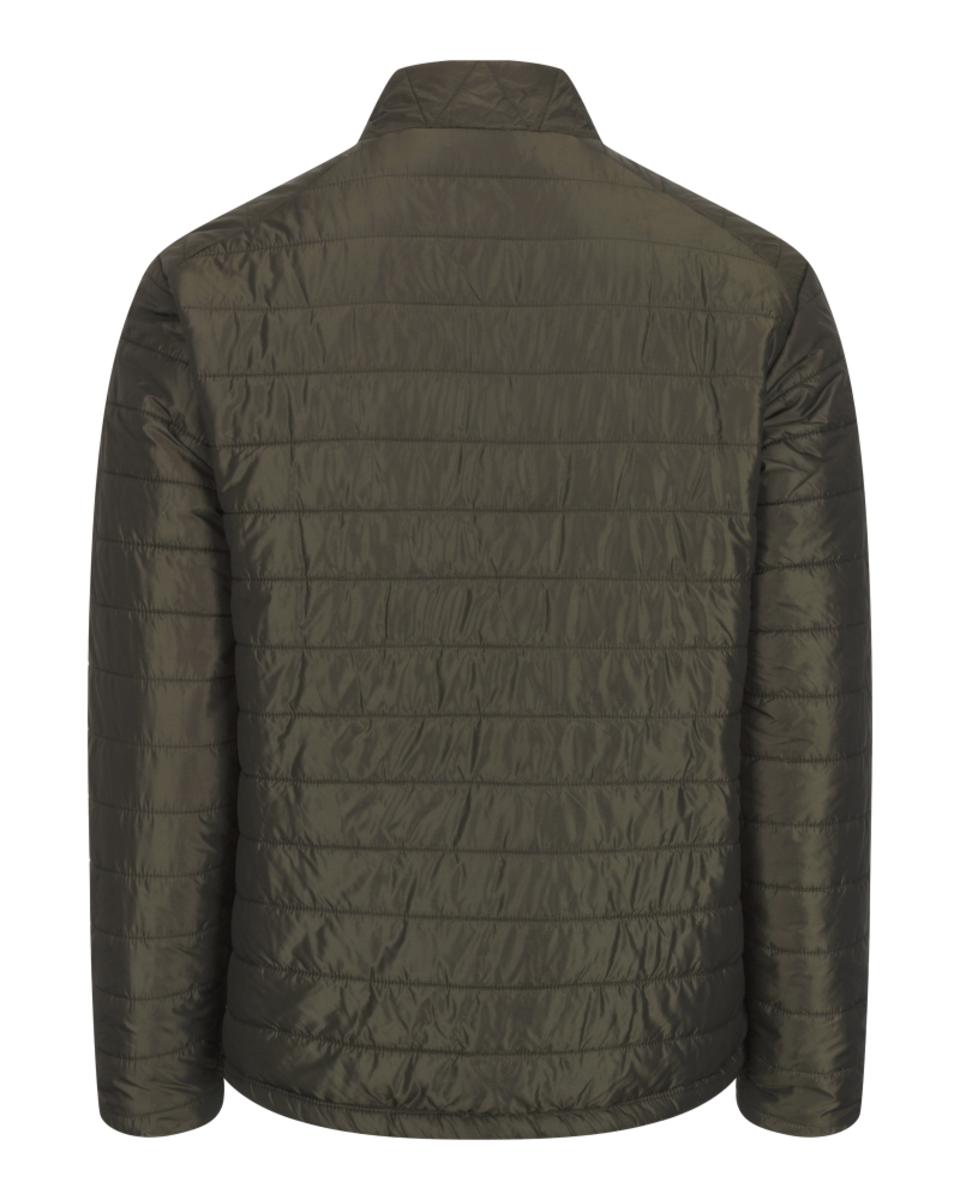 Hoggs of Fife Kingston Lightweight Quilted Jacket - Olive/Wine