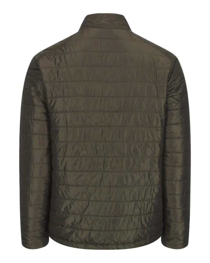Hoggs of Fife Kingston Lightweight Quilted Jacket - Olive/Wine
