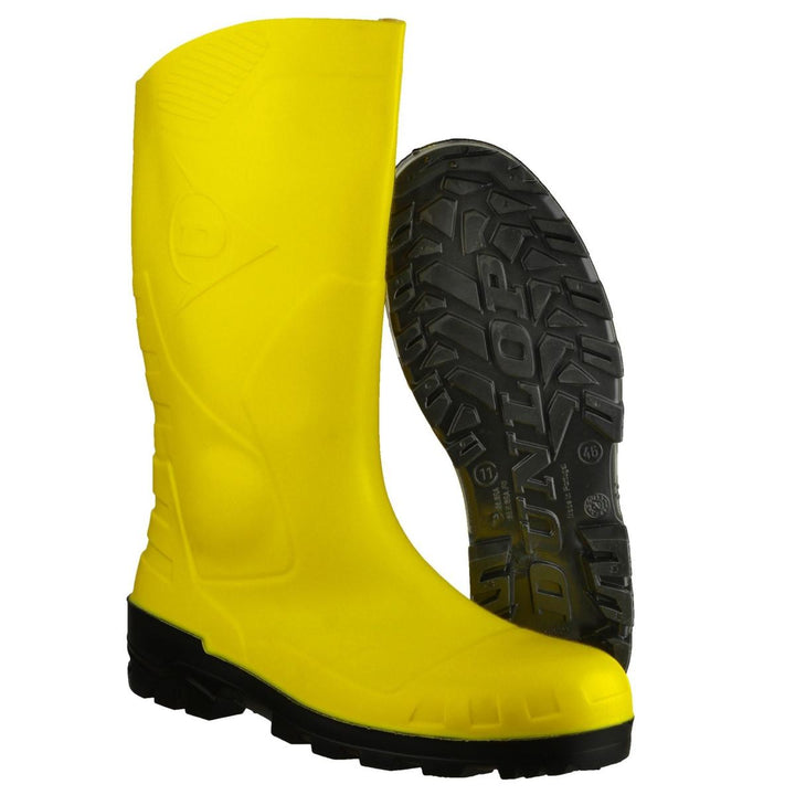 Dunlop Devon Full Safety Wellington Yellow/Black – view 2