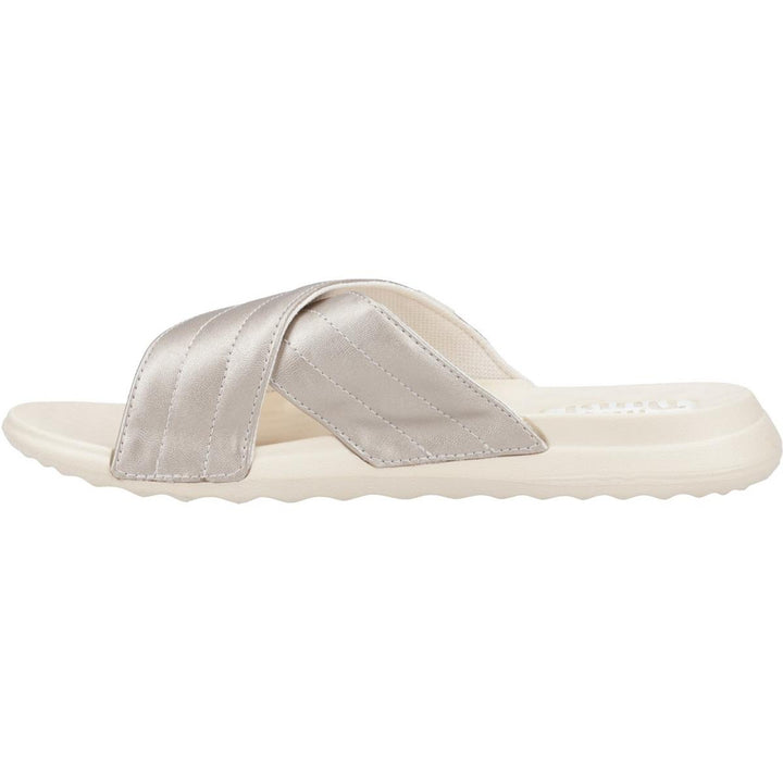HEYDUDE Christi Slide Distressed Sandal Metallic