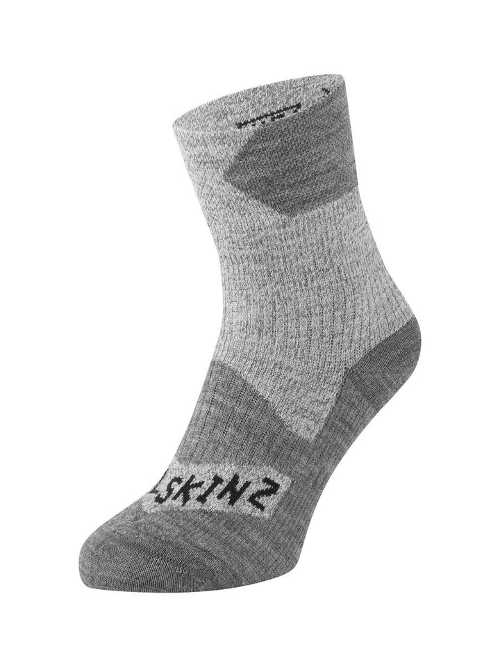 Sealskinz Bircham Waterproof All Weather Ankle Length Sock Grey/Grey Marl Unisex SOCK