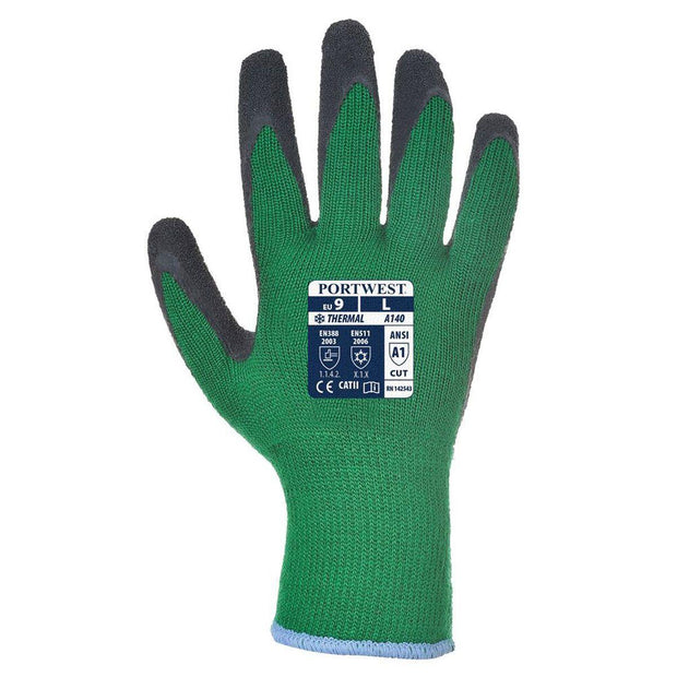 Game Portwest A140 Thermal Grip Latex Gloves - 12 Pack