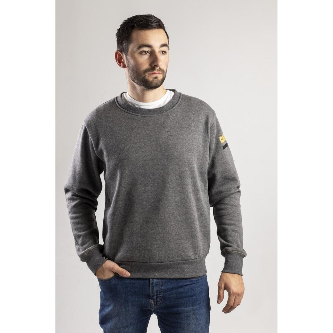 Caterpillar Essentials Crew Neck Sweater Dark Heather