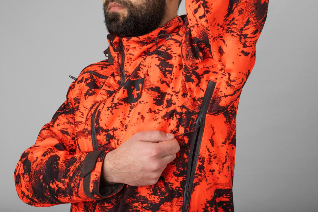 Harkila Wildboar Pro camo HWS jacket - AXIS MSP®Orange Blaze