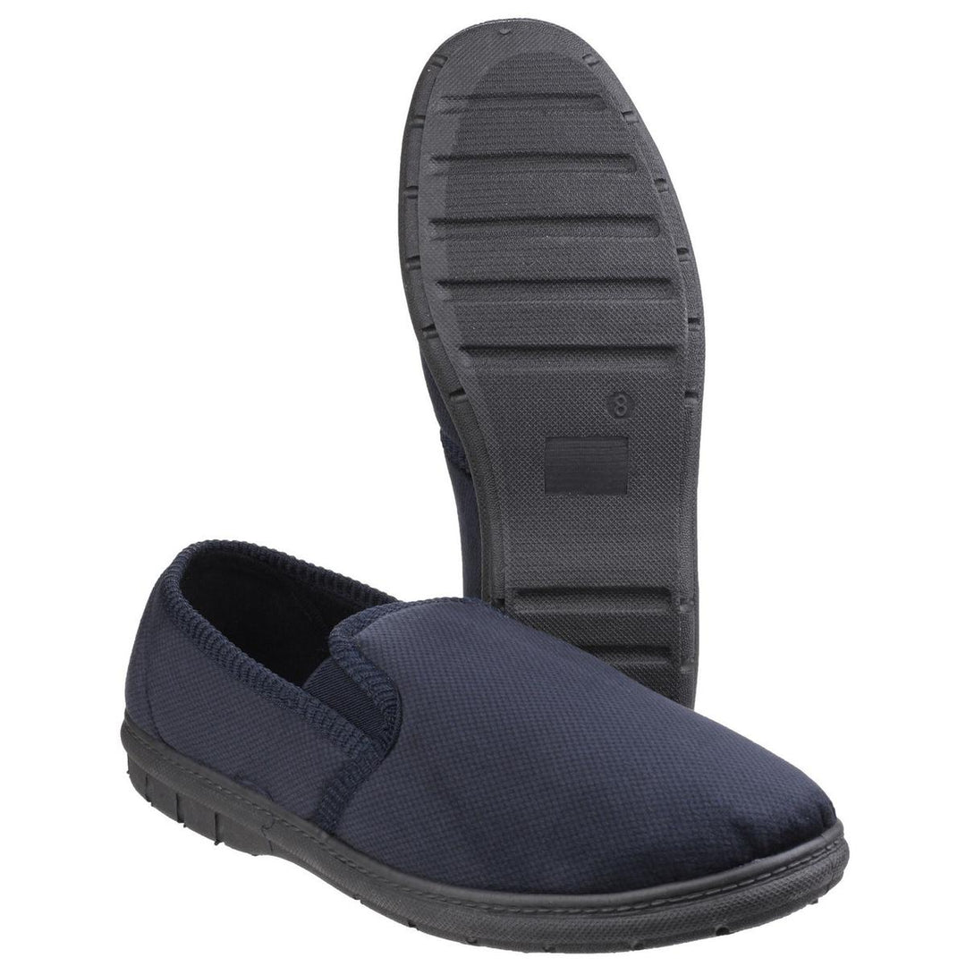 Fleet & Foster John Twin Gusset Memory Foam Slipper – view 2