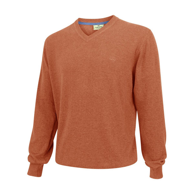 Hoggs of Fife Stirling LS Pullover Rust