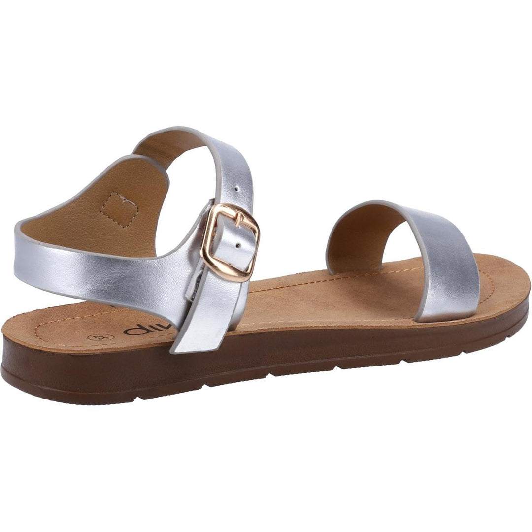 Divaz Geneva Vegan Summer Sandal Silver