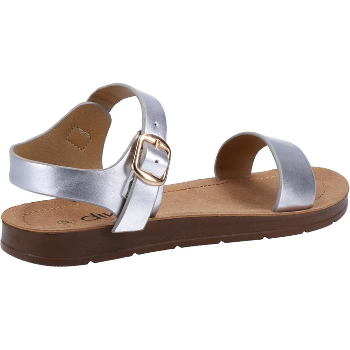 Divaz Geneva Vegan Summer Sandal Silver