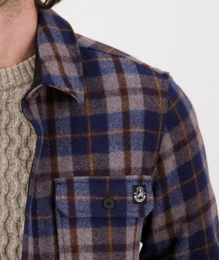 Swanndri Kiaraki v3 Wool Shacket Trail Check