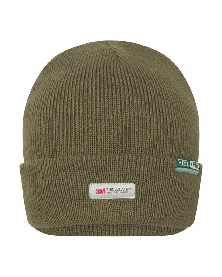 Hoggs of Fife Knitted Thinsulate Waterproof Beanie Hat - Olive