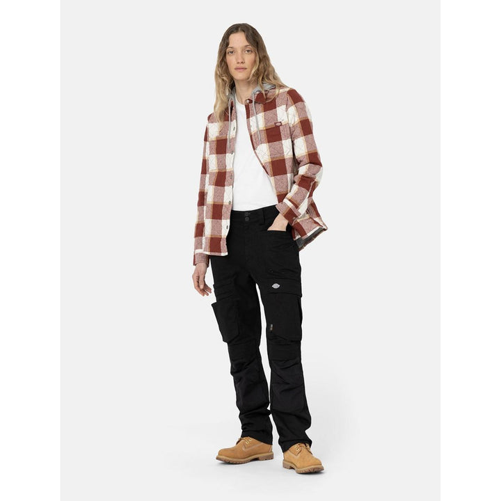 Dickies Flannel Shirt Jacket Fired Brick