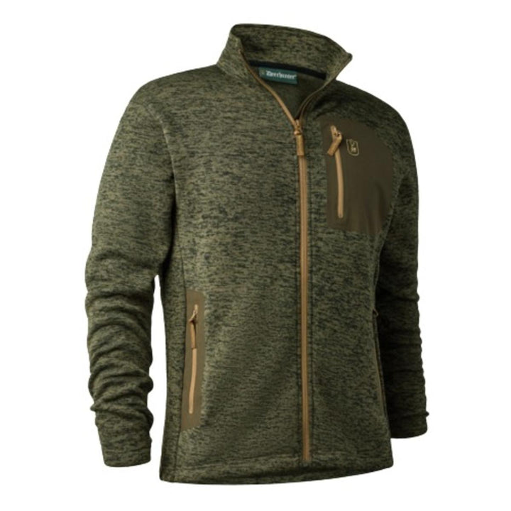 Deerhunter Sarek Knitted Jacket - Olive Night melange