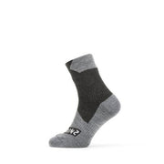 Sealskinz Bircham Waterproof All Weather Ankle Length Sock Black/Grey Marl Unisex SOCK