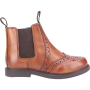 Cotswold Nympsfield childrens Brogue Pull On Chelsea Boots Tan