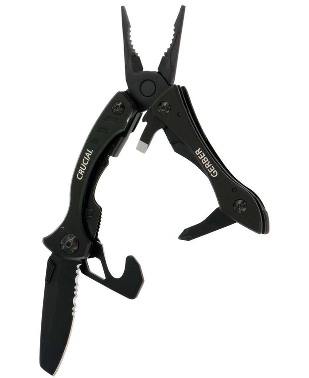 Gerber Crucial (Multi-Tool w/Strap Cutter) - Black