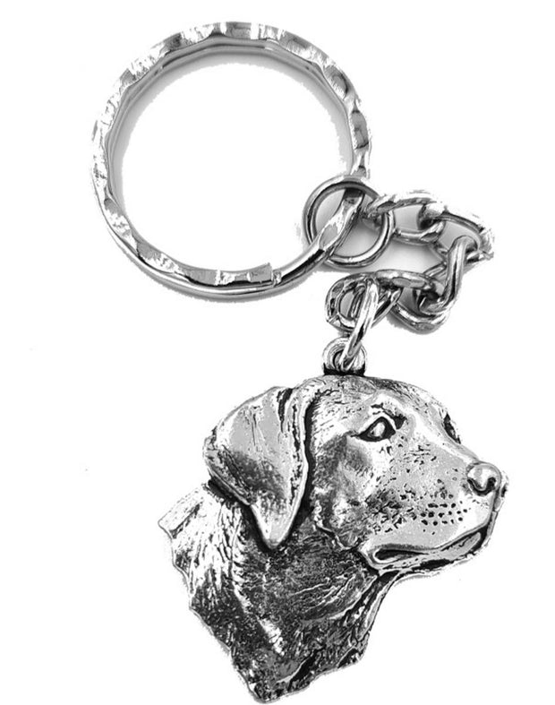 Bisley Pewter Keyring Chain No.5 Labrador Head