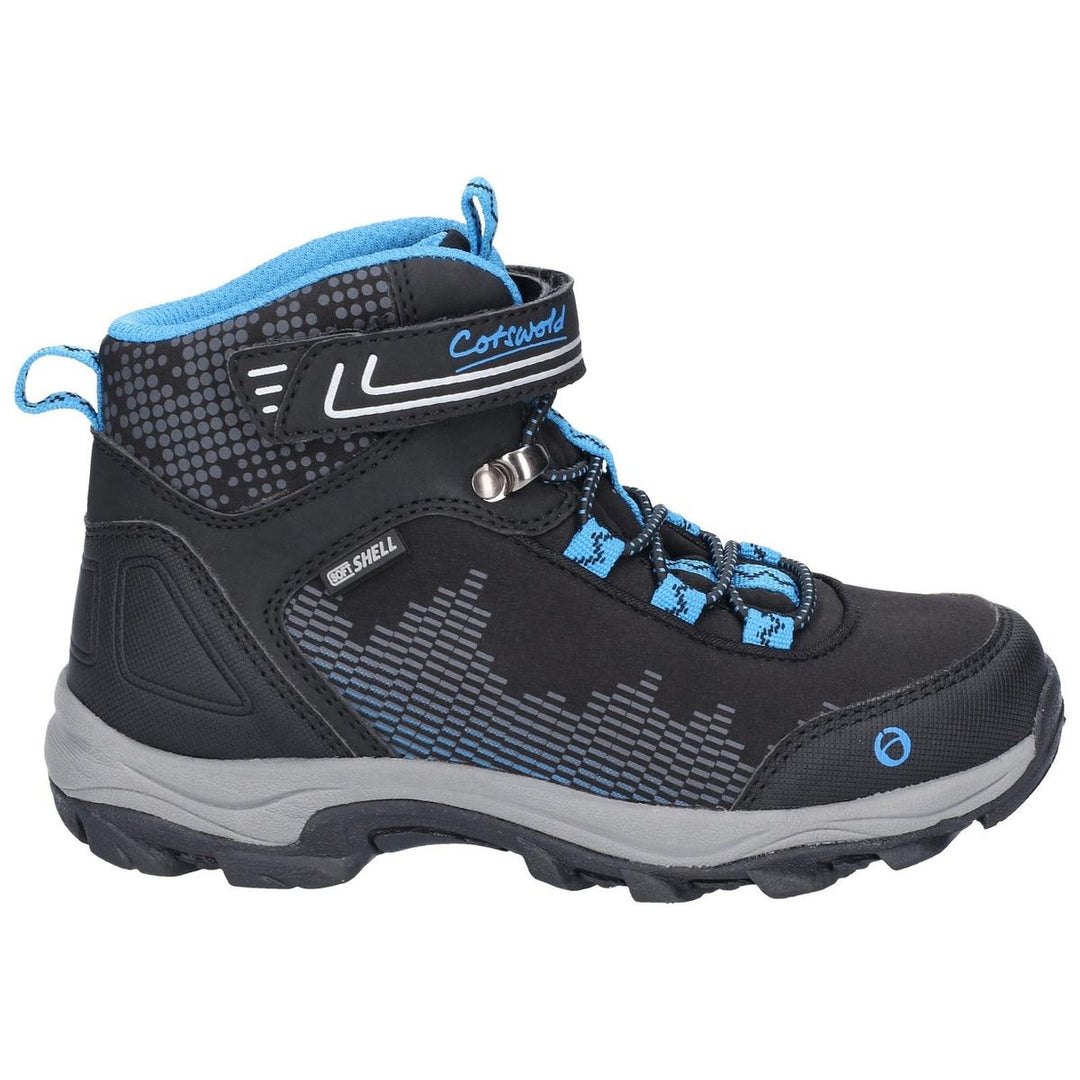 Cotswold Ducklington Touch Fastening Hiking Waterproof Boot Black/Blue