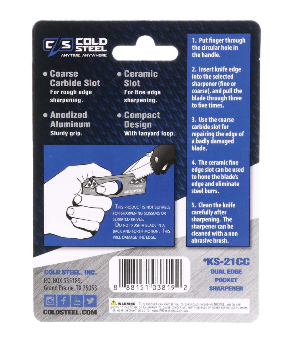 Cold Steel 2-In-1 Knife Sharpener