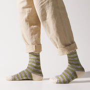 Sealskinz Banham Bamboo Mid Length Women's Striped Sock Mint/Grey/Cream Women's SOCK