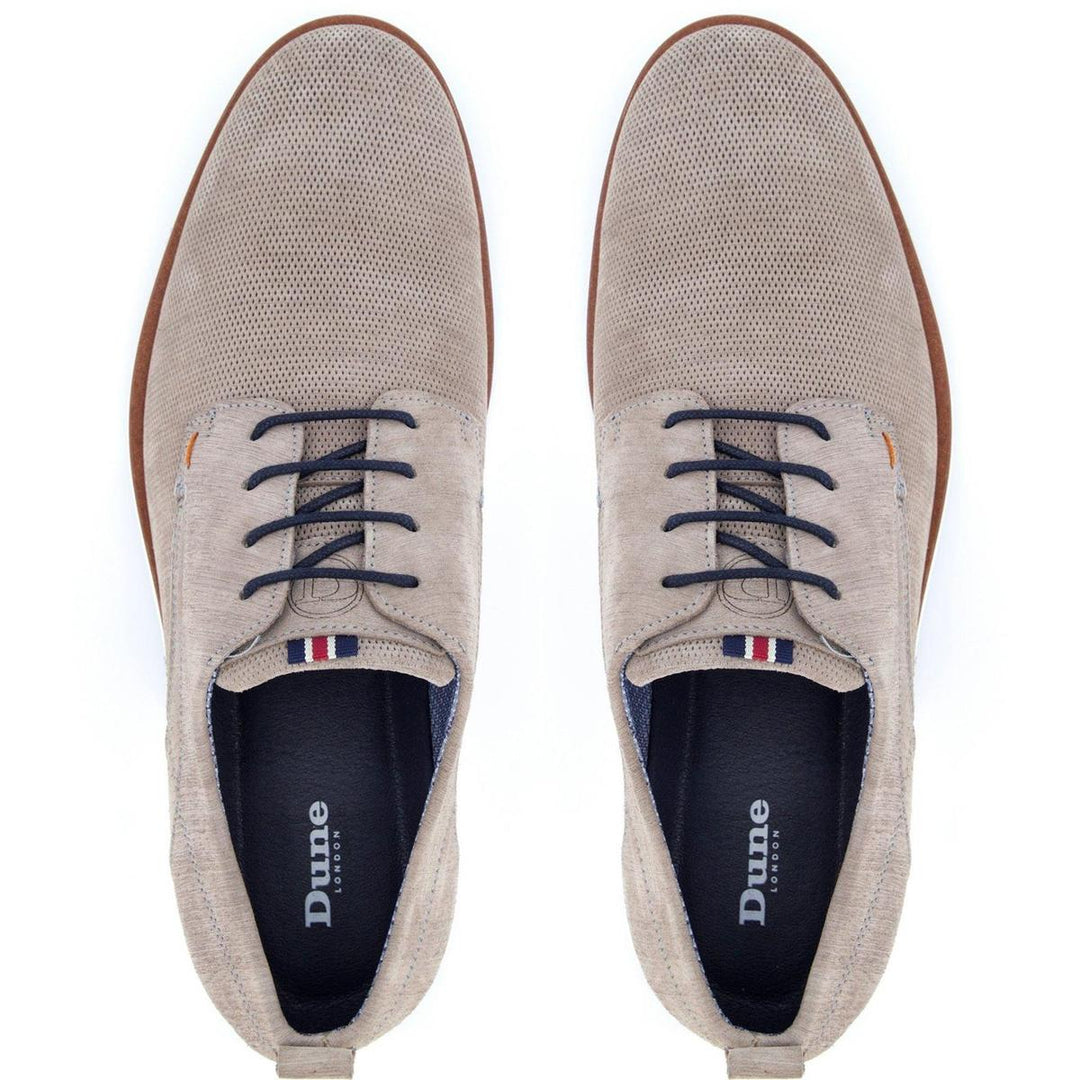 Dune Balad Punch Hole Casual Shoes Grey