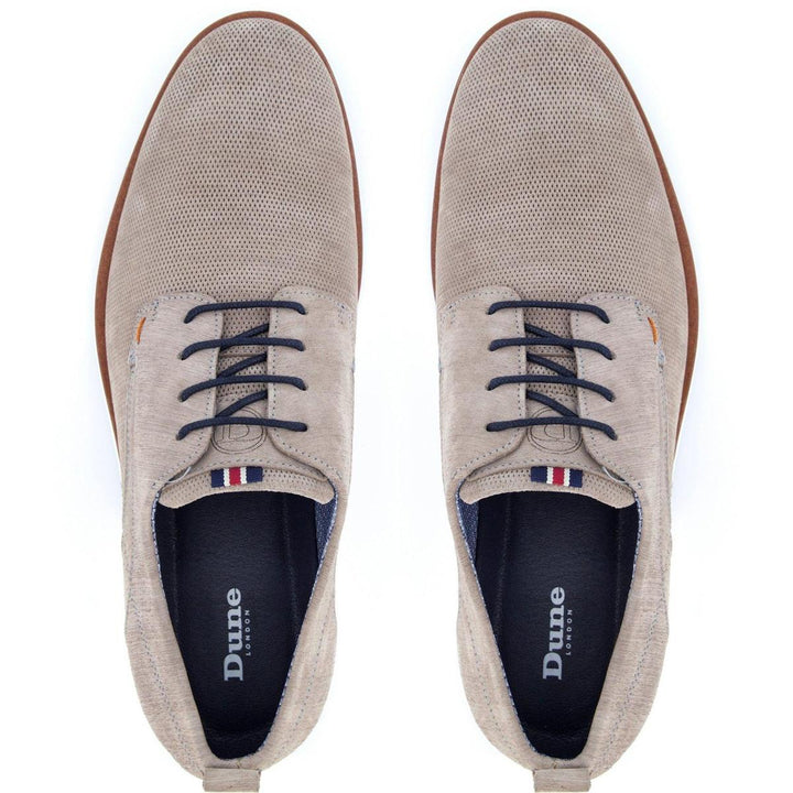 Dune Balad Punch Hole Casual Shoes Grey