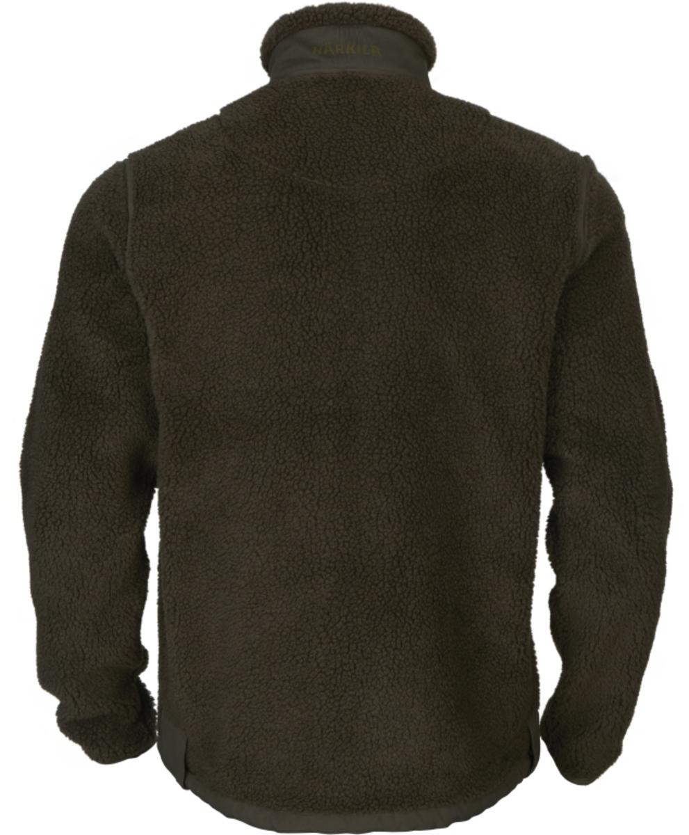 Harkila Rurik teddy fleece Shadow grey/Willow green