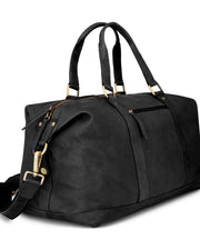 Hoggs of Fife Monarch Leather Carryon Holdall - Black