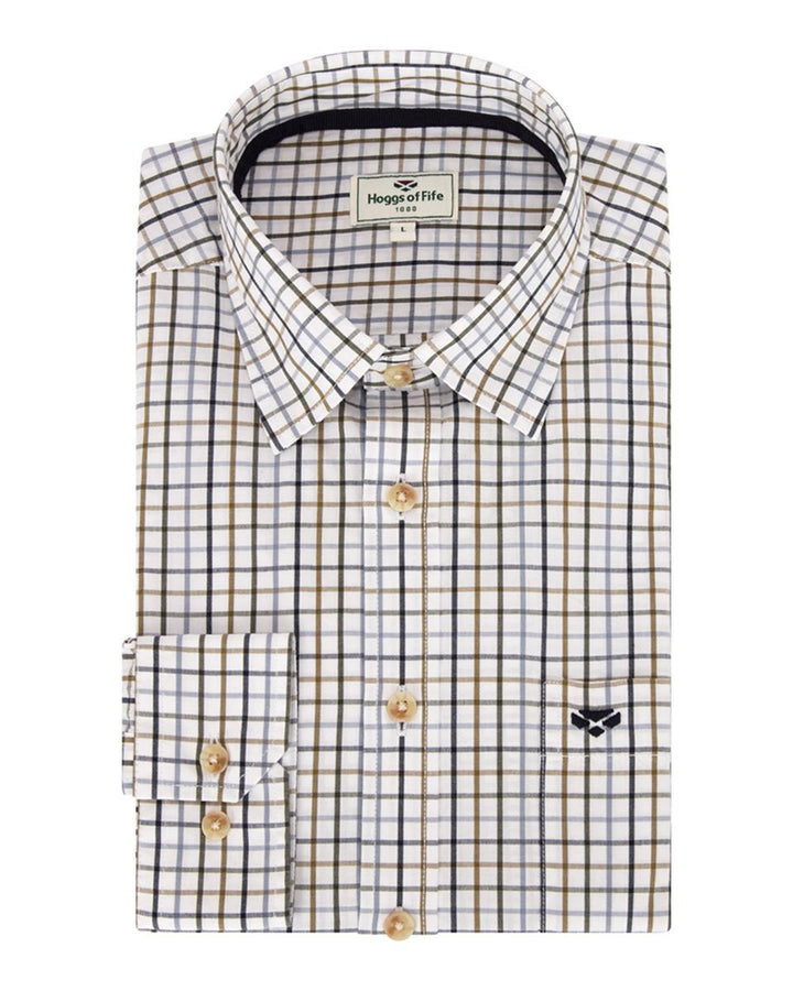 Hoggs of Fife Inverness Cotton Tattersall Shirt