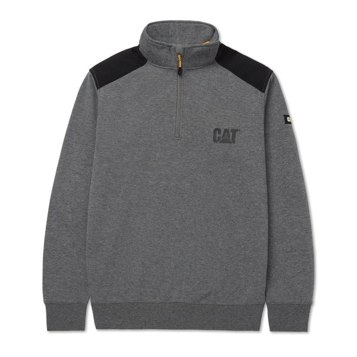 Caterpillar Essential 1/4 Zip Sweatshirt Dark Heather