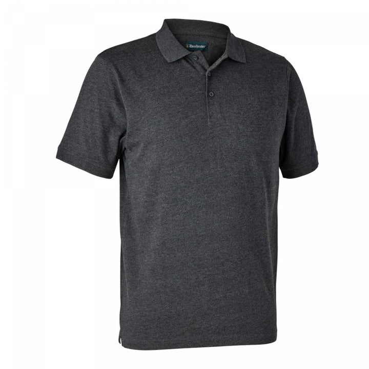 Deerhunter Gunnar Polo Shirt Dark Grey melange