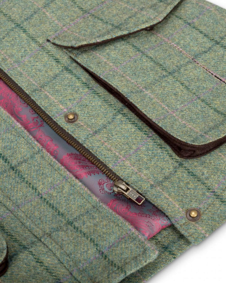Hoggs of Fife Roslin Technical Tweed Field Coat Spring Bracken