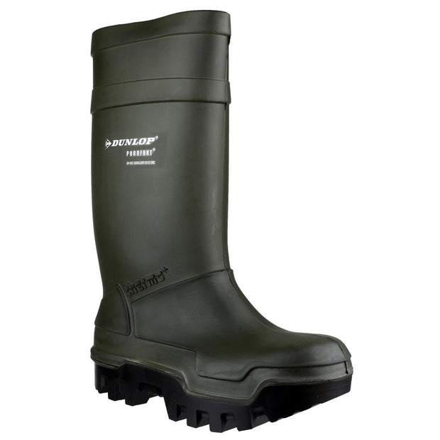Dunlop Purofort Thermo+ Full Safety Wellington Green