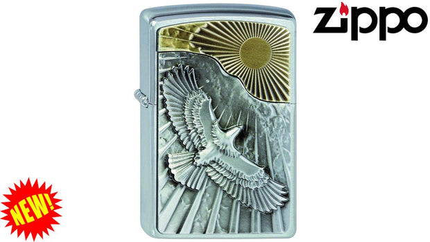 Bisley Zippo Lighter Eagle Sunshine Emblem