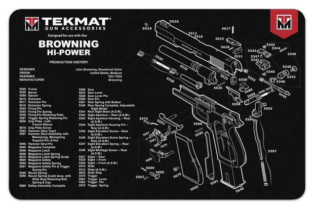 TekMat Browning Buck Mark Gun Cleaning Mat