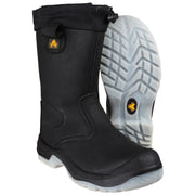 Amblers Safety FS209 Water Resistant Pull On Safety Rigger Boot Black