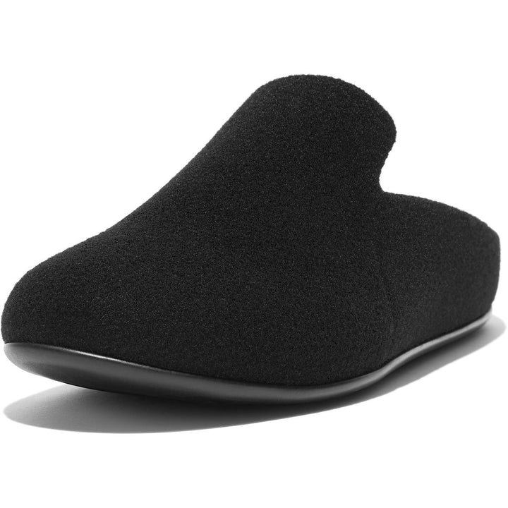 Fit Flop Chrissie II Haus Felt Slippers All Black