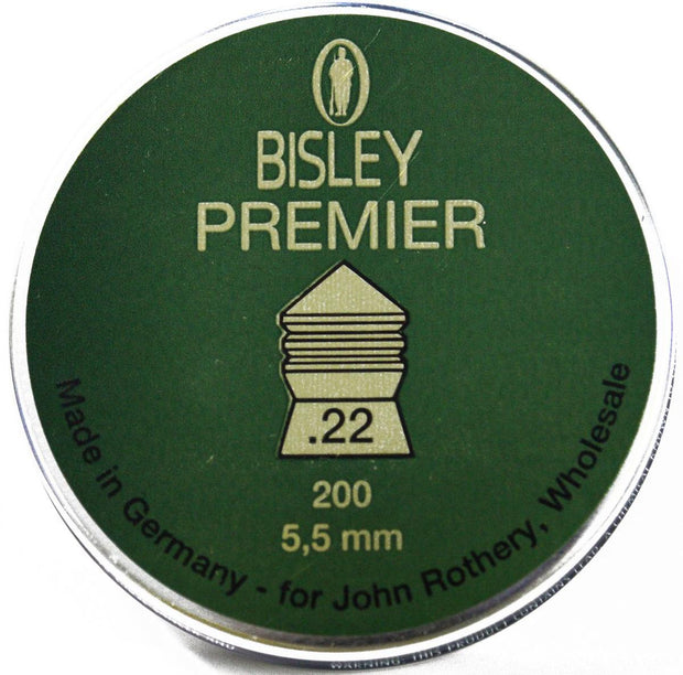 Bisley Premier .22 Pellets Tin of 200 by Bisley