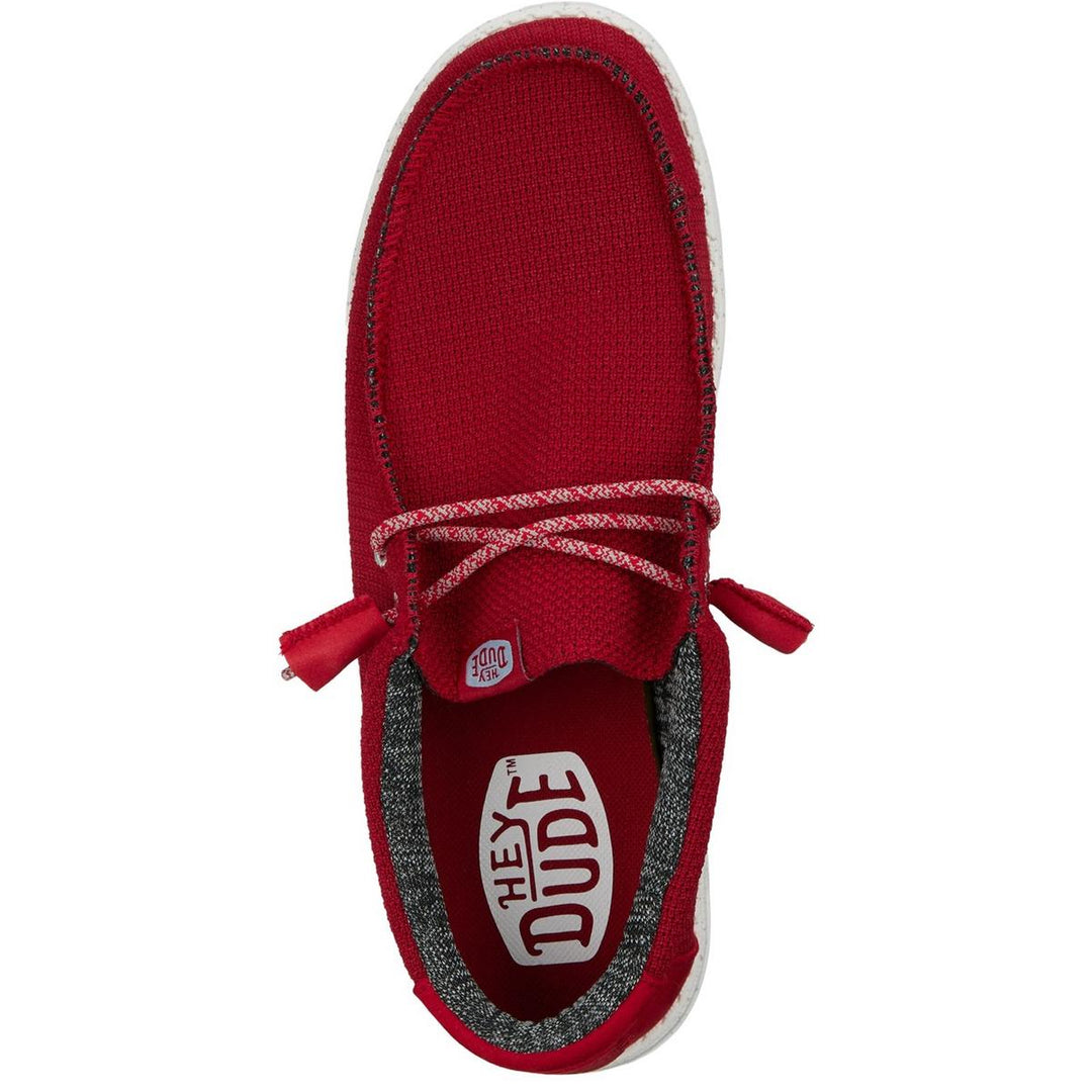 HEYDUDE Wally Sport Mesh Shoe Dark Red