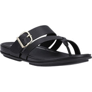 Fitflop Gracie Buckle Toe Post Sandals Black