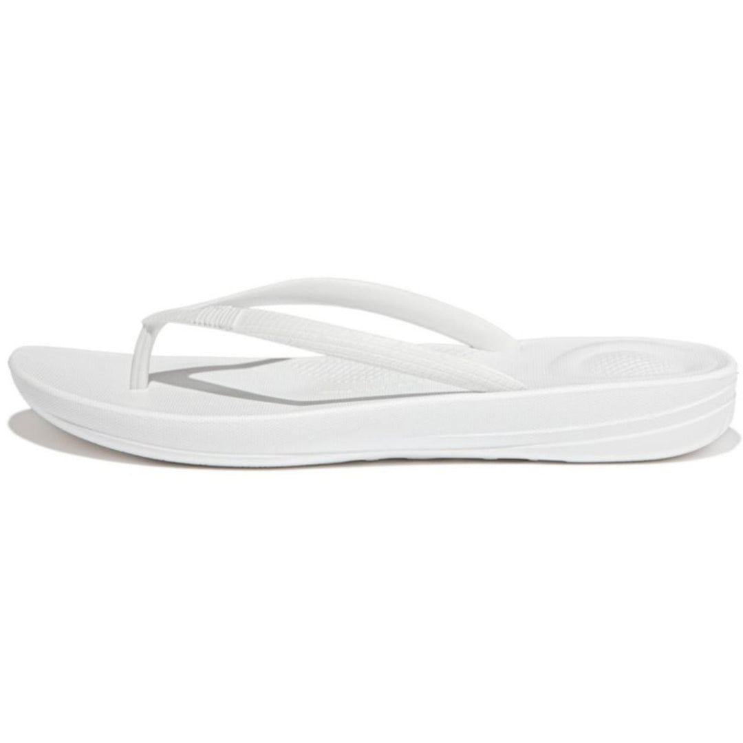 Fit Flop iQushion Ergonomic Flip Flops Urban White