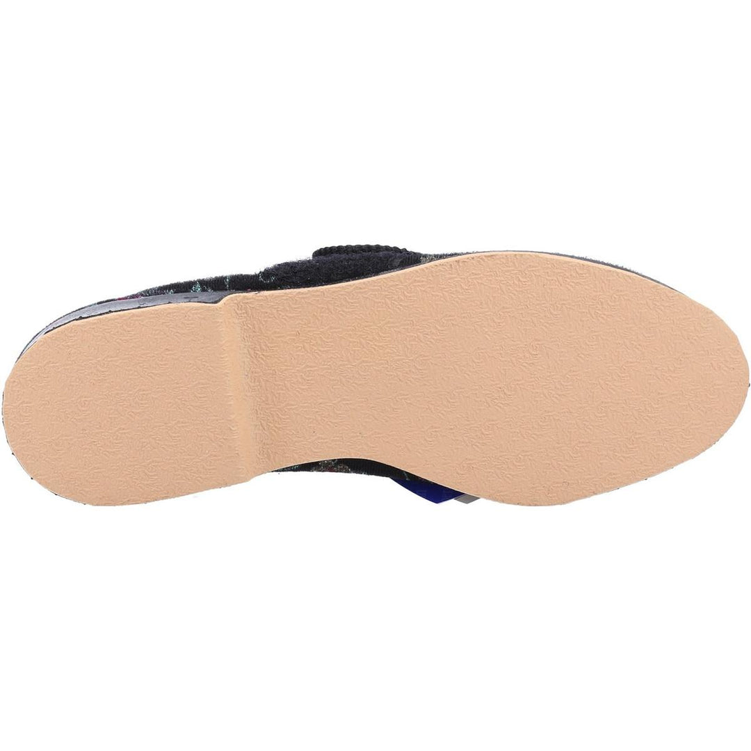 GBS Bella Ladies Wide Fit Slipper Black