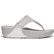 Fitflop Lulu Shimmerlux Toe Post Sandals Silver