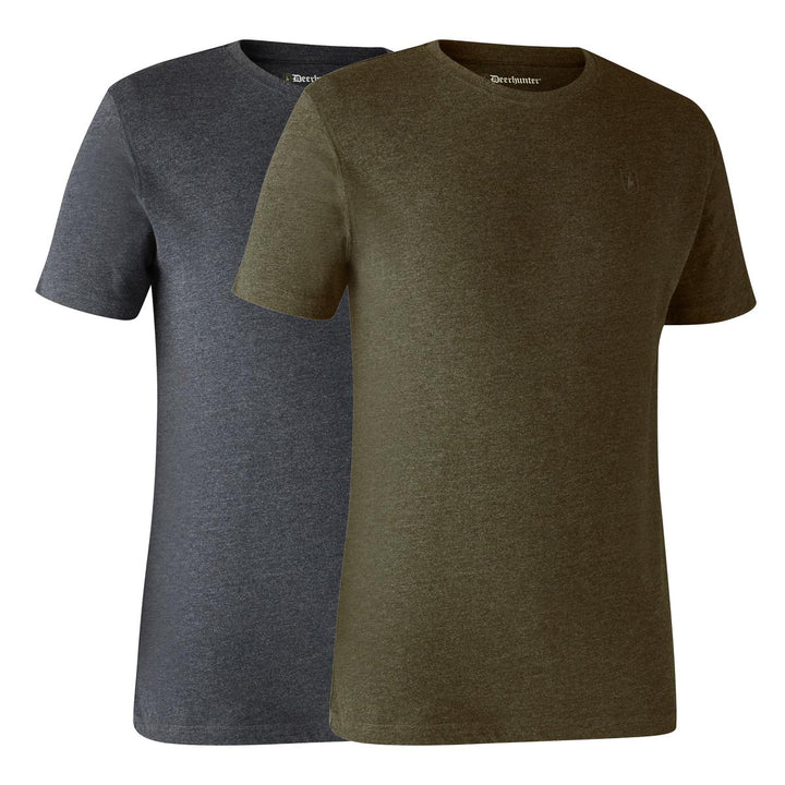 Deerhunter Basic 2-pack T-Shirt Adventure Green Melange