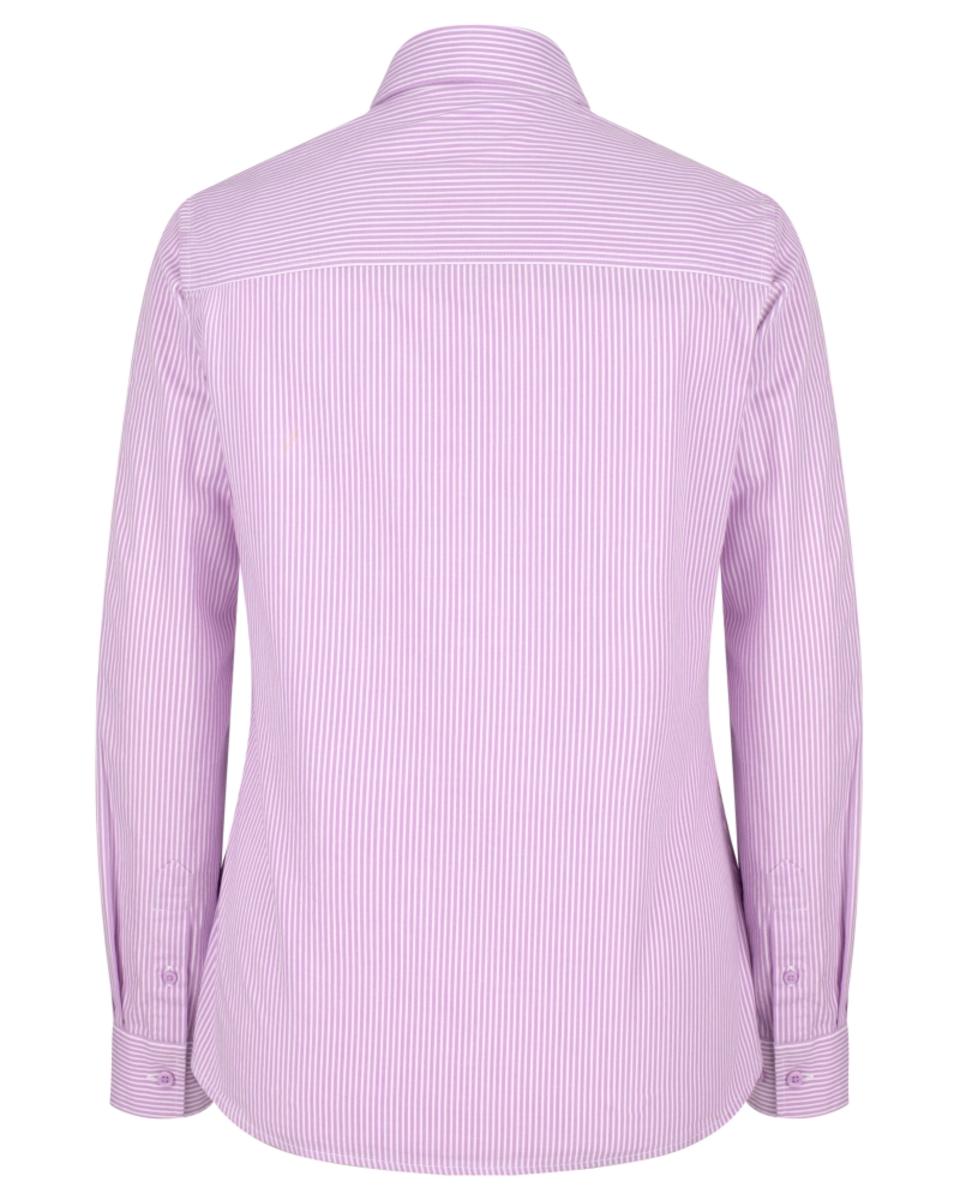 Hoggs of Fife Bonnie II Ladies Cotton Shirt Lavendar Stripe