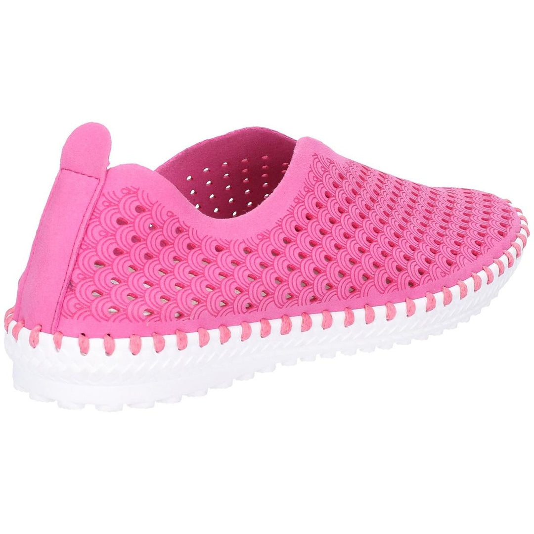Divaz Onyx Slip On Summer Shoe Fuchsia