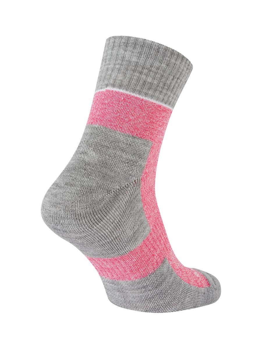 Sealskinz Morston Solo QuickDry Ankle Length Sock Pink/Light Grey Marl/Cream Womens SOCK