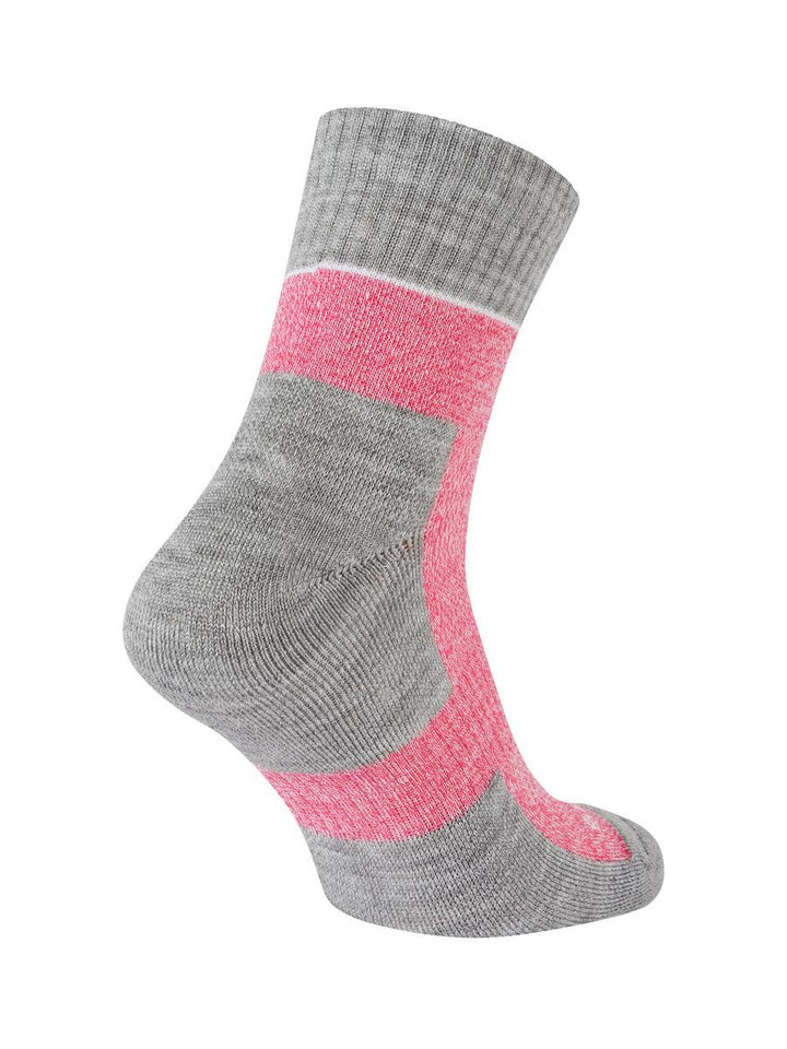 Sealskinz Morston Solo QuickDry Ankle Length Sock Pink/Light Grey Marl/Cream Womens SOCK