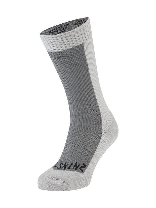 Sealskinz Starston Waterproof Cold Weather Mid Length Sock Grey Unisex SOCK